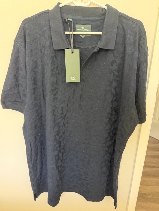 Rodd & Gunn Other - Rodd & Gunn Navy Jacquard Polo Shirt